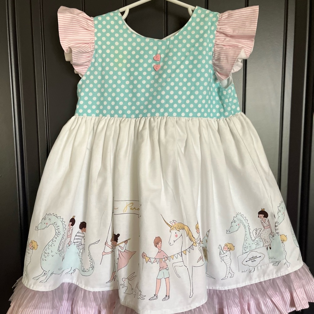 Girls size 4 Caroline Kate magic parade dress.